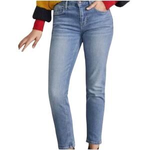 Boden Girlfriend Jeans Mid Rise Ankle Medium Blue Denim Wash Women’s Size 8